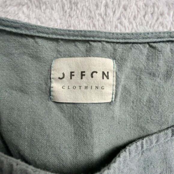 Offon Clothing Women's Round Neck Short Sleeve Pullover Casual Blouse Green ?? - Picture 3 of 7